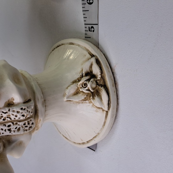 Boy Playing Saxophone Girl Holding Ears Vintage 1971 Kendrick Unversal Statuary - Picture 9 of 12